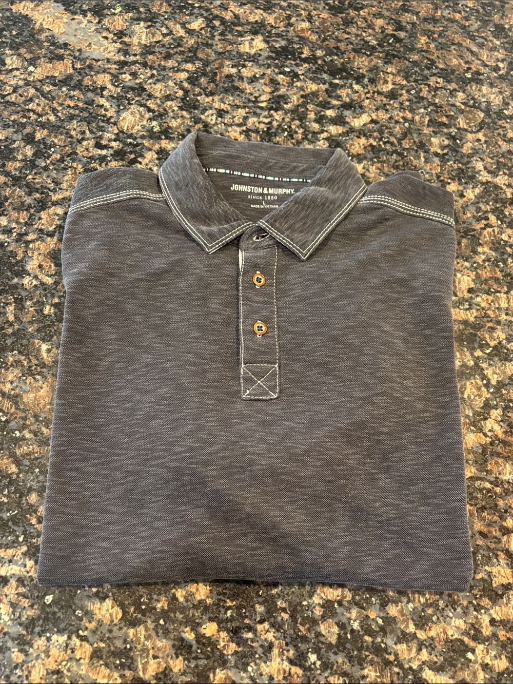Johnston & Murphy Men's Vintage Slub Polo - Picture 11 of 11